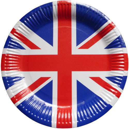 Union Jack design Paper plates 6pk 10inch