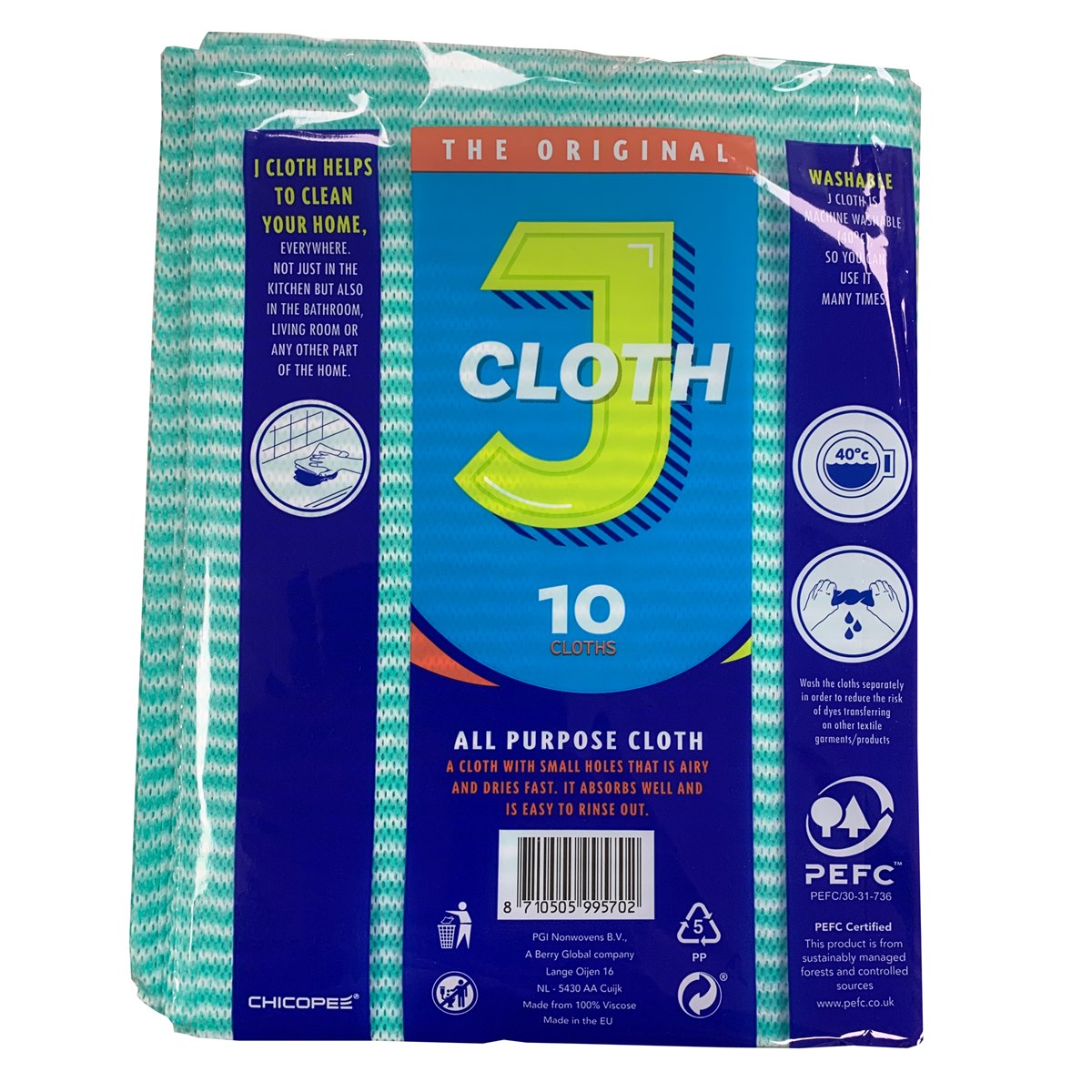 Chiffons J Cloth (paquet de 10)