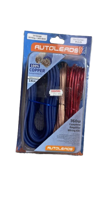 Kit de câblage d'amplificateur complet Auto Leads