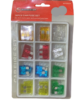 Jeu de fusibles automobiles 36 pièces