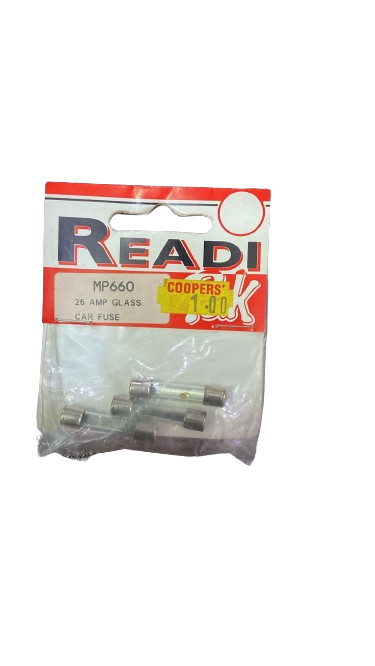 Fusibles en verre pour voiture 25 A