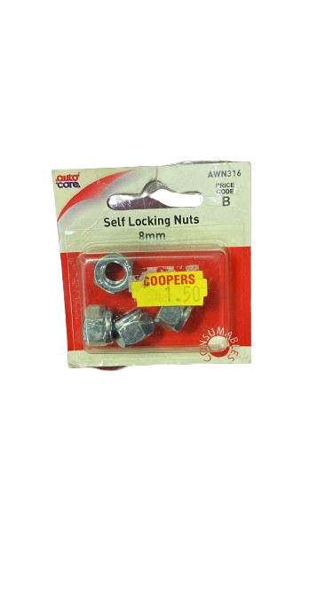 Écrous autofreinés 8 mm