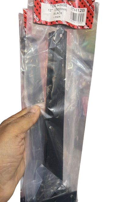 Tee Hinges 12" (300mm) Black
