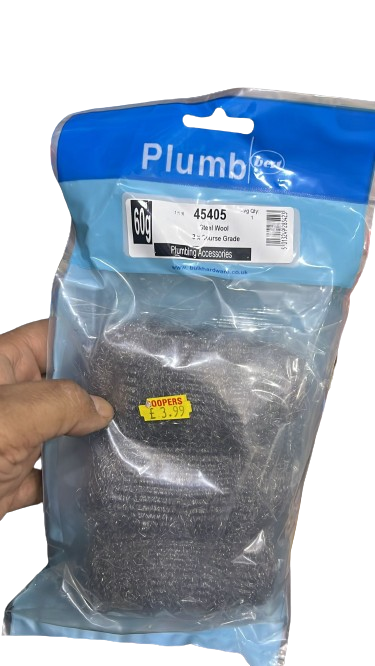 Steel Wool 3 x Course Grade Plumbing Accessories
