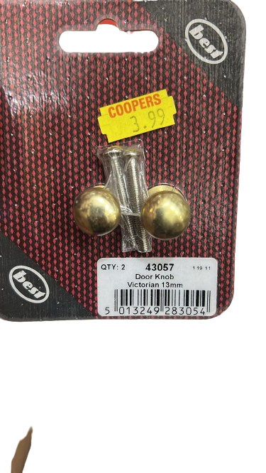 Door Knob Victorian 13mm
