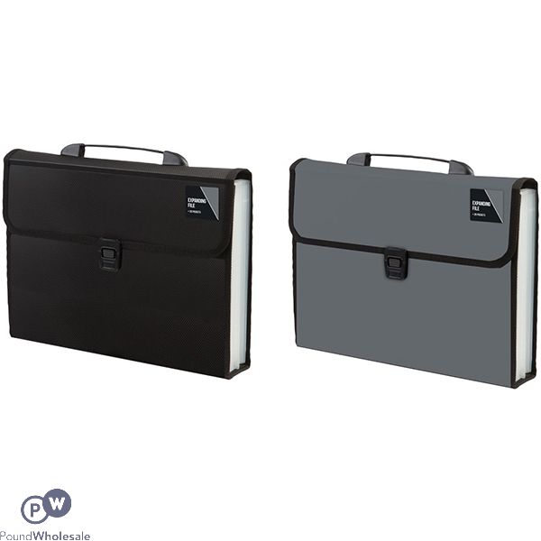 Classeur extensible 13 compartiments - Noir OU Gris