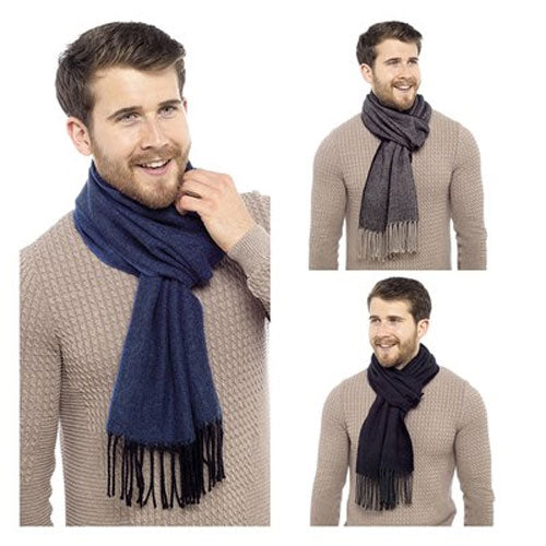 Mens Scarf 77" x 12" (196x31cm) - Stylish & Warm Accessories Assorted colors