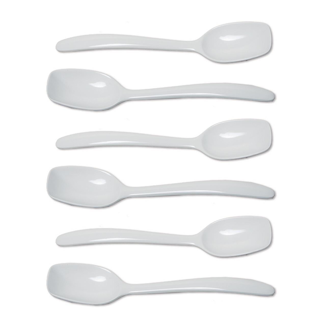 Cuillères à dessert jetables résistantes lot de 50