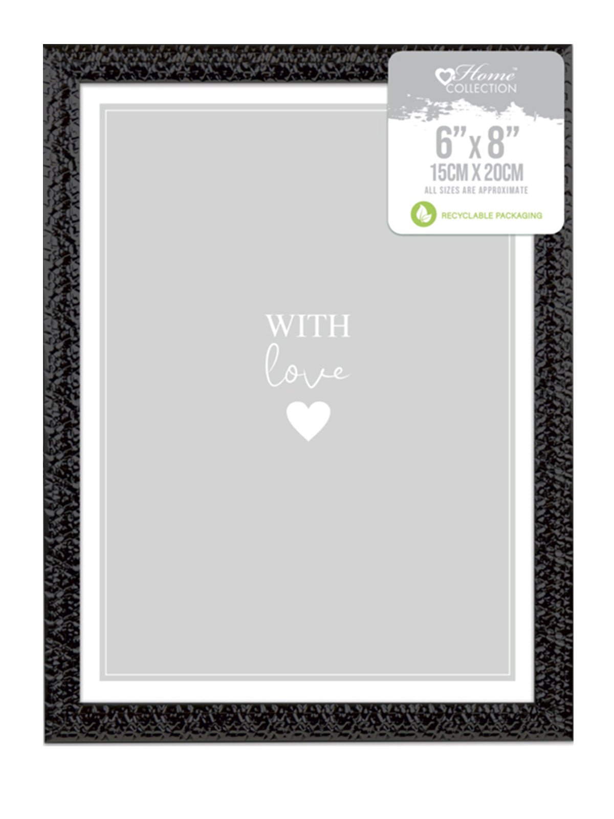 Black Wooden Photo Picture Frames 6x8" 15x20cm