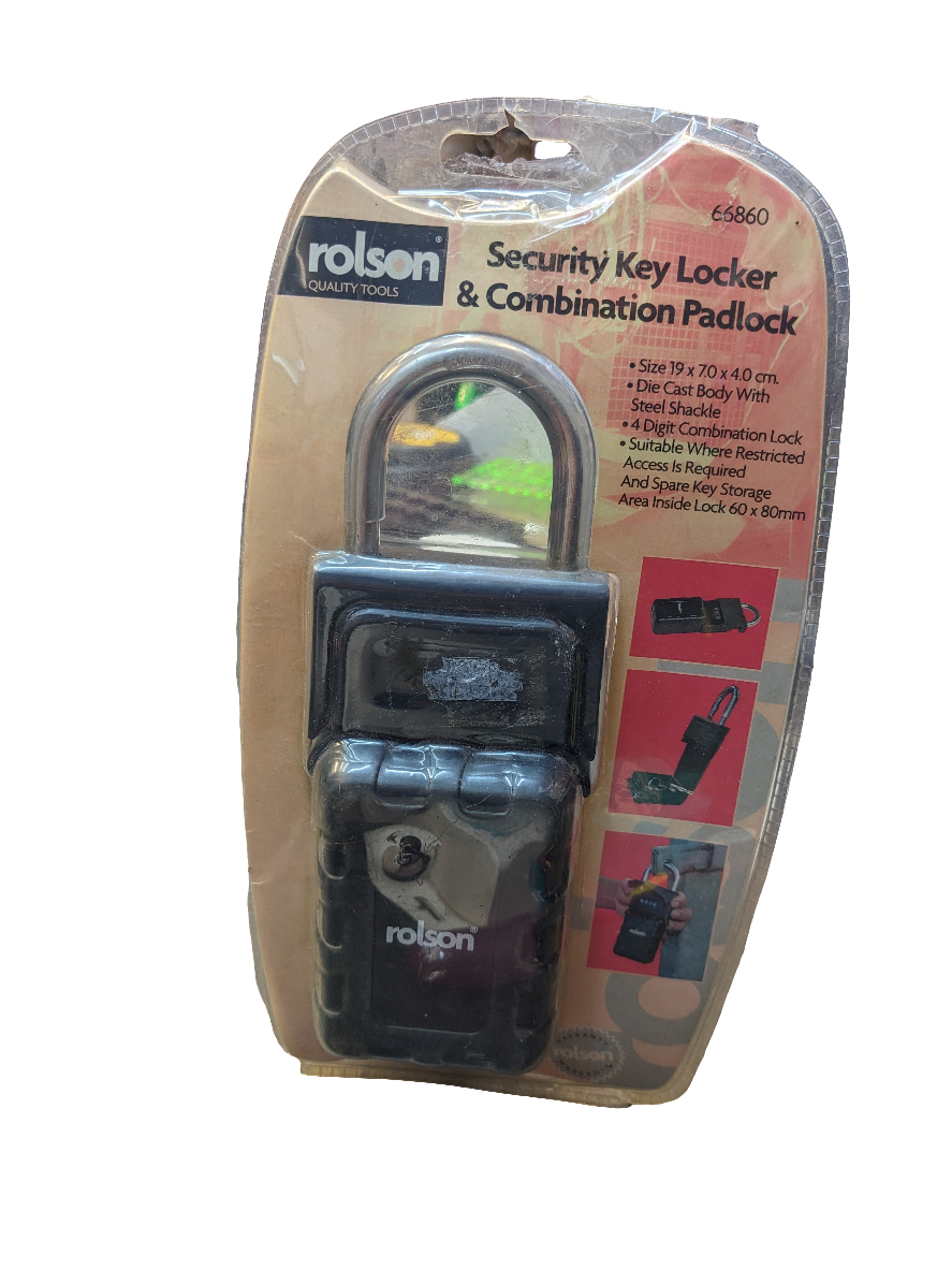 Rolson Security Key Locker & Combination Padlock