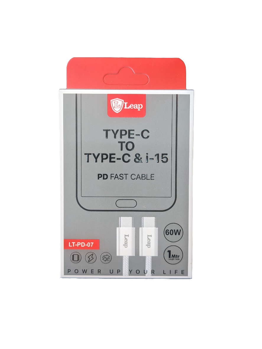 Type C To Type C PD Fast 60W Cable 1m