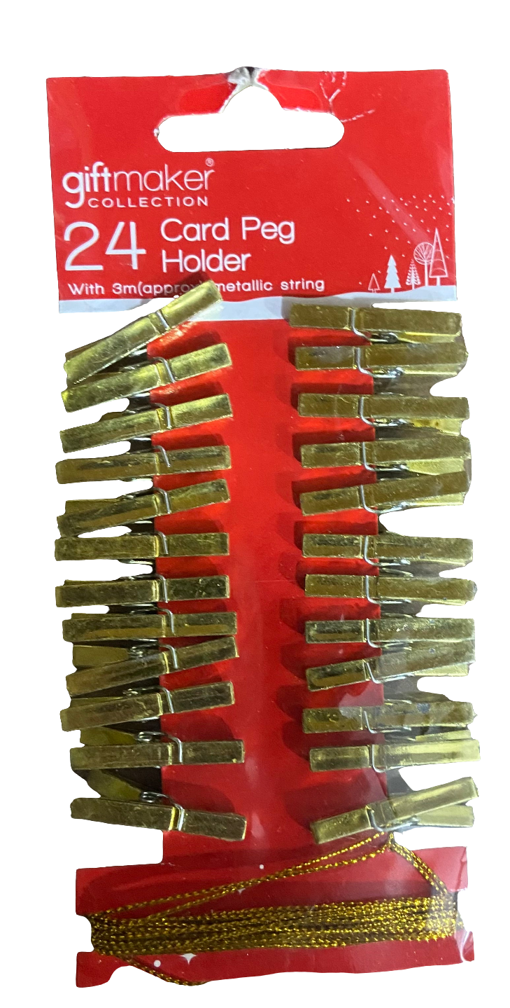 PORTE-CARTE À PINCES 24 NOËL