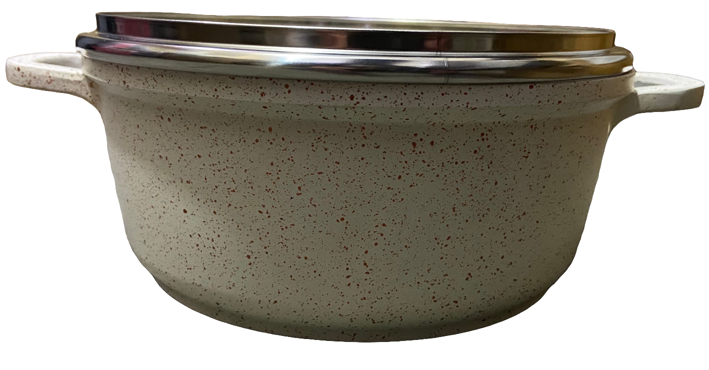 COCOTTE 20 CM 2,1 L GRANIT COASTING COOKING POD