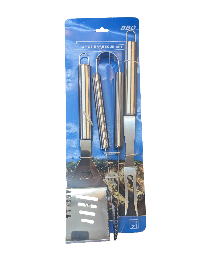 3Pcs S Steel Barbecue Set
