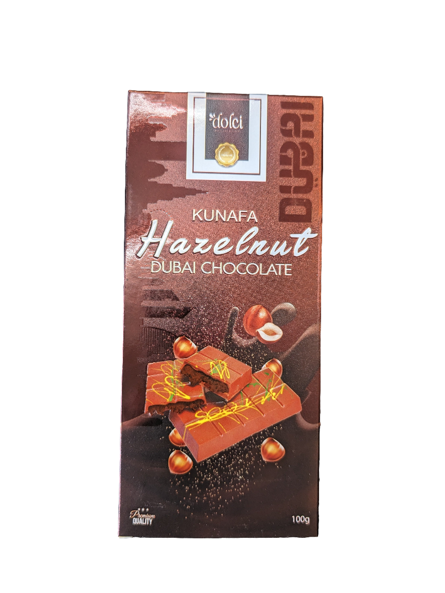 Dolci Dubai Kunafa Chocolat Noisette 100g