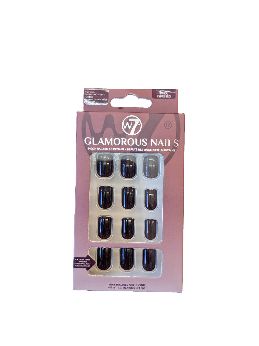 W7 Glamorous 24 Nails With Glue