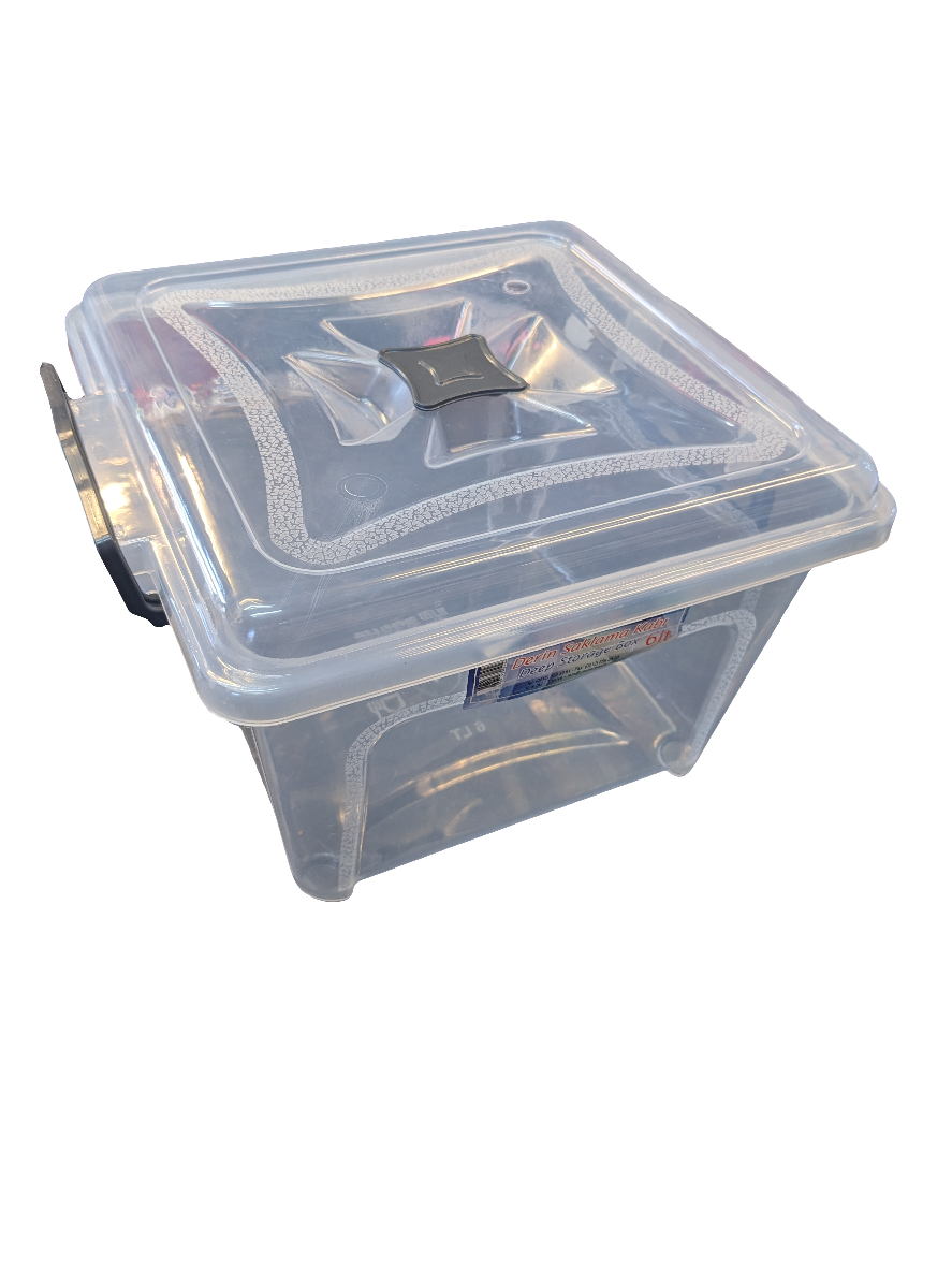 6Ltr Deep Storage Box Clear