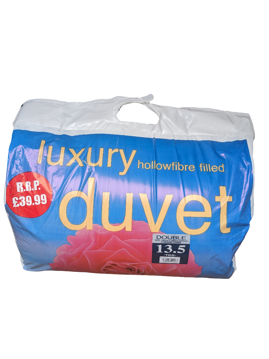 Couette Double de Luxe Remplie de Fibres Creuses, 13,5 Tog, Taille 200cm x 200cm