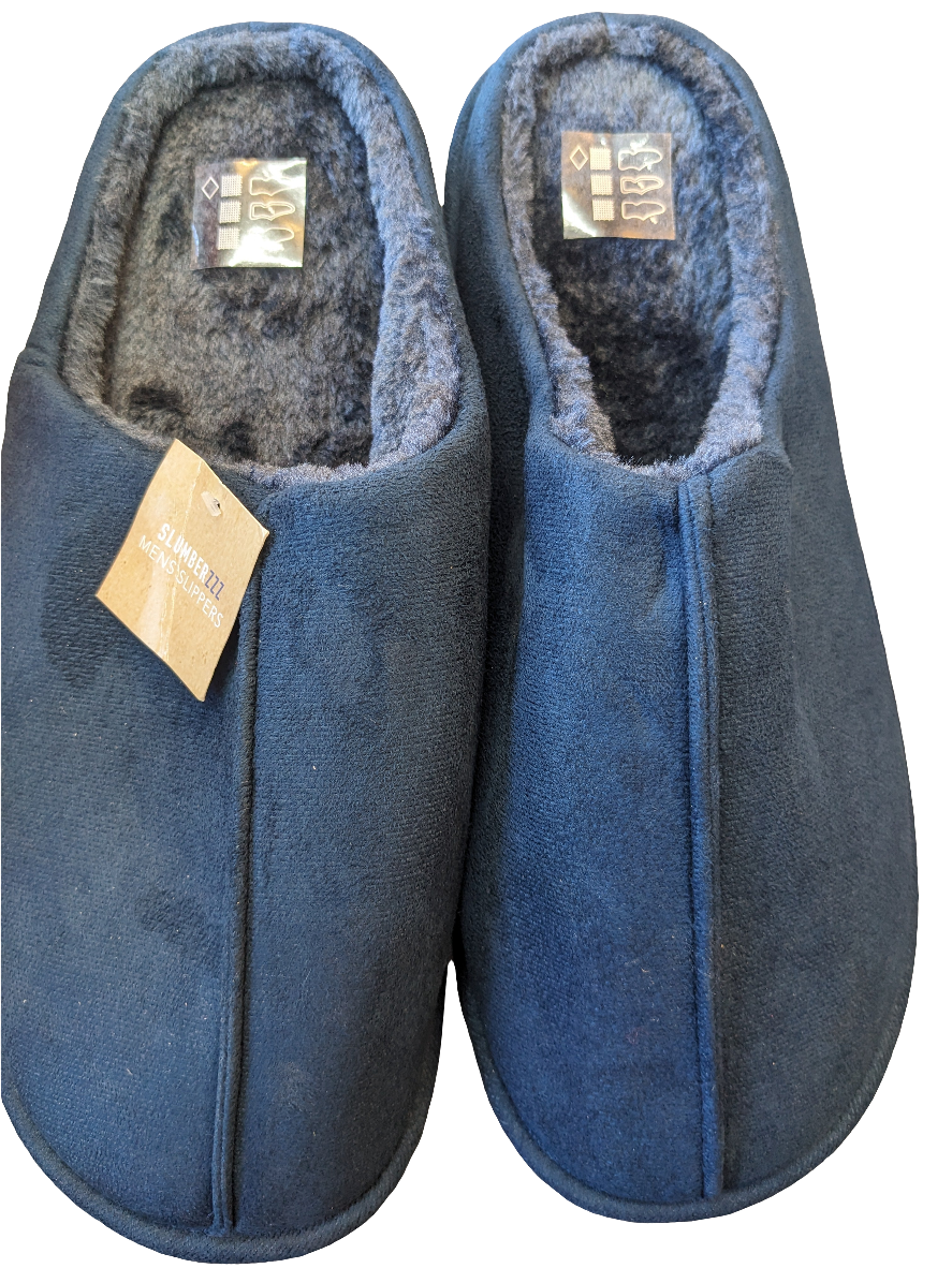 Men's Slippers Navy Size 11/12