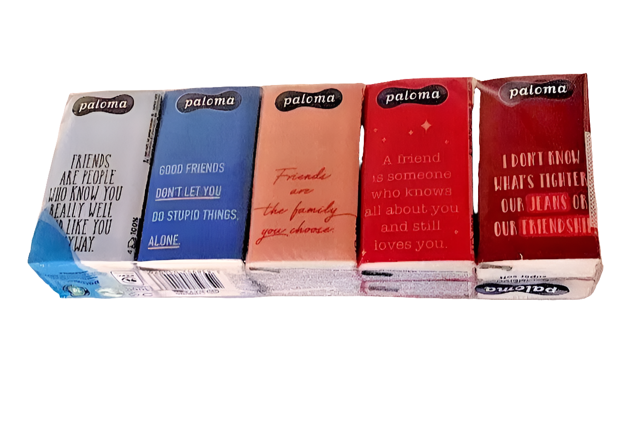 Paloma Pocket 4 Ply 10x10 Super Soft Wipes Pocket Tissues Resealable 1 Pack