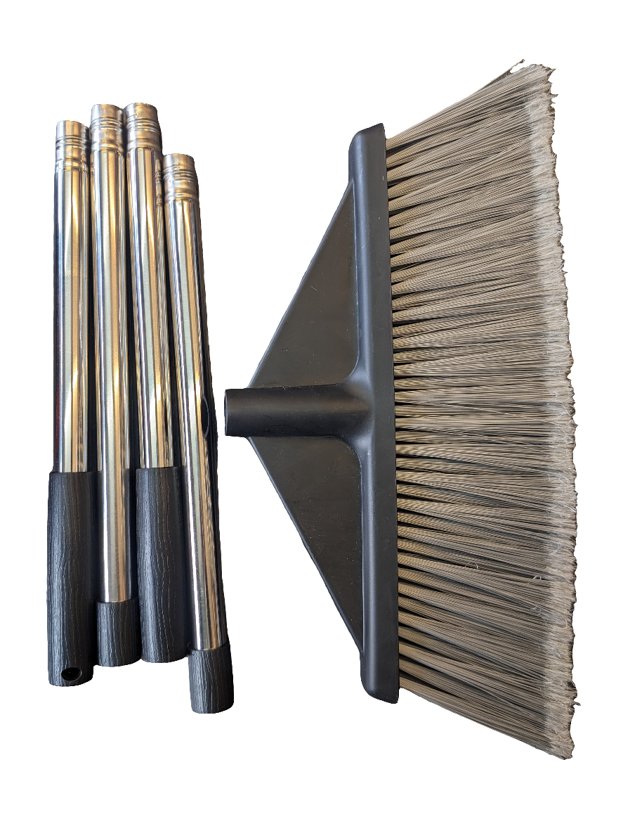 Heavy Duty Broom With Chrome Handle