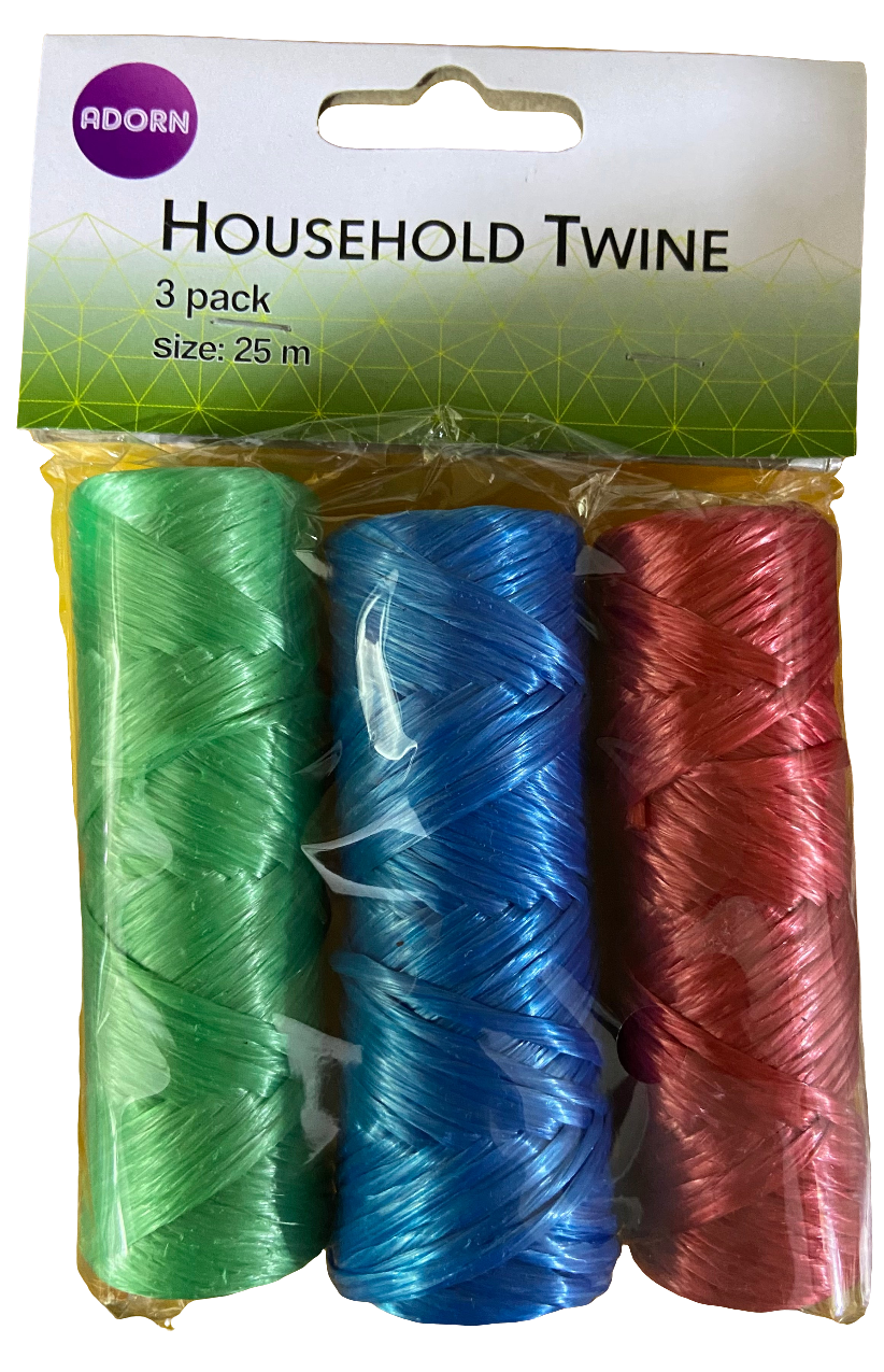 FICELLE MÉNAGÈRE lot de 3 x 25 m