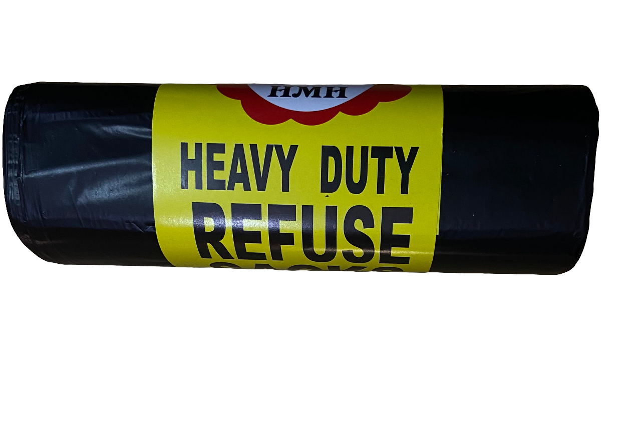 HEAVY DUTY REFUSE SACKS 70x90x40cm Roll of 20