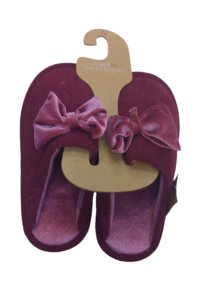 Slumberzz Size S/ 3-4 Ladies Slippers