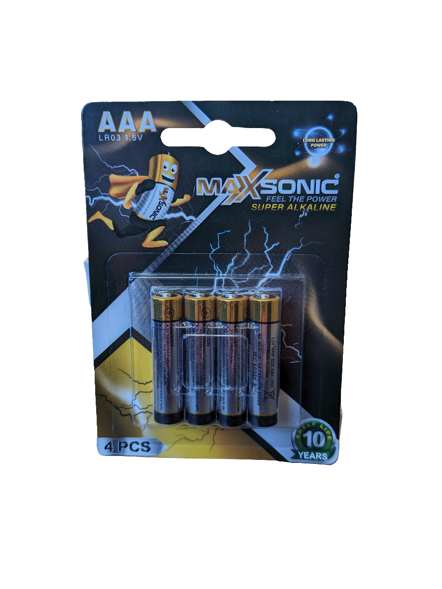 MAXSONIC ALKALINE AAA 1.5 V BATTERY