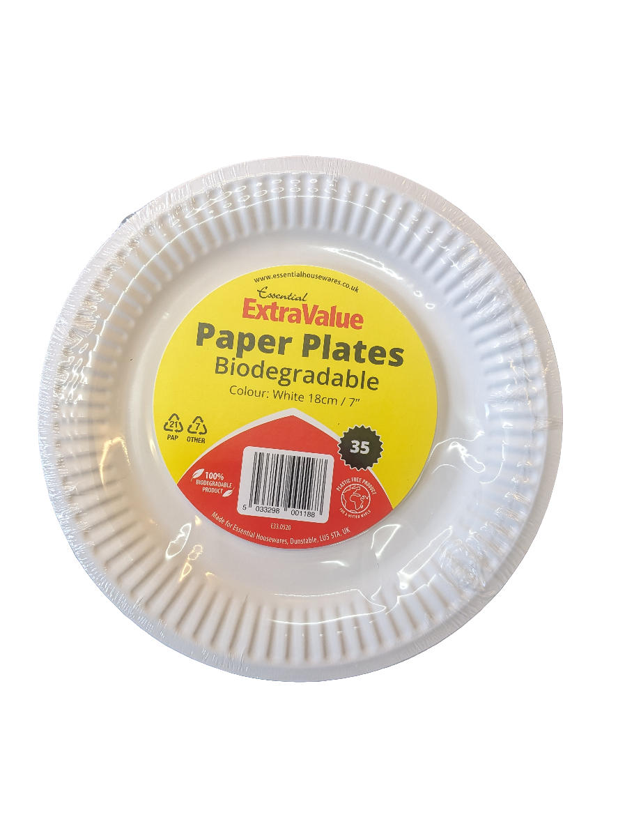 Extra Value PAPER PLATES 18CM PK35
