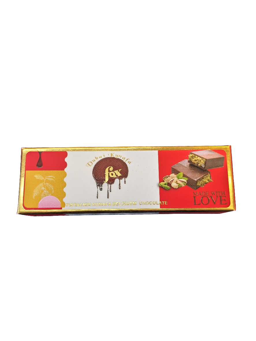 Dubai Kunafa Chocolate Pistachio Fox 50g