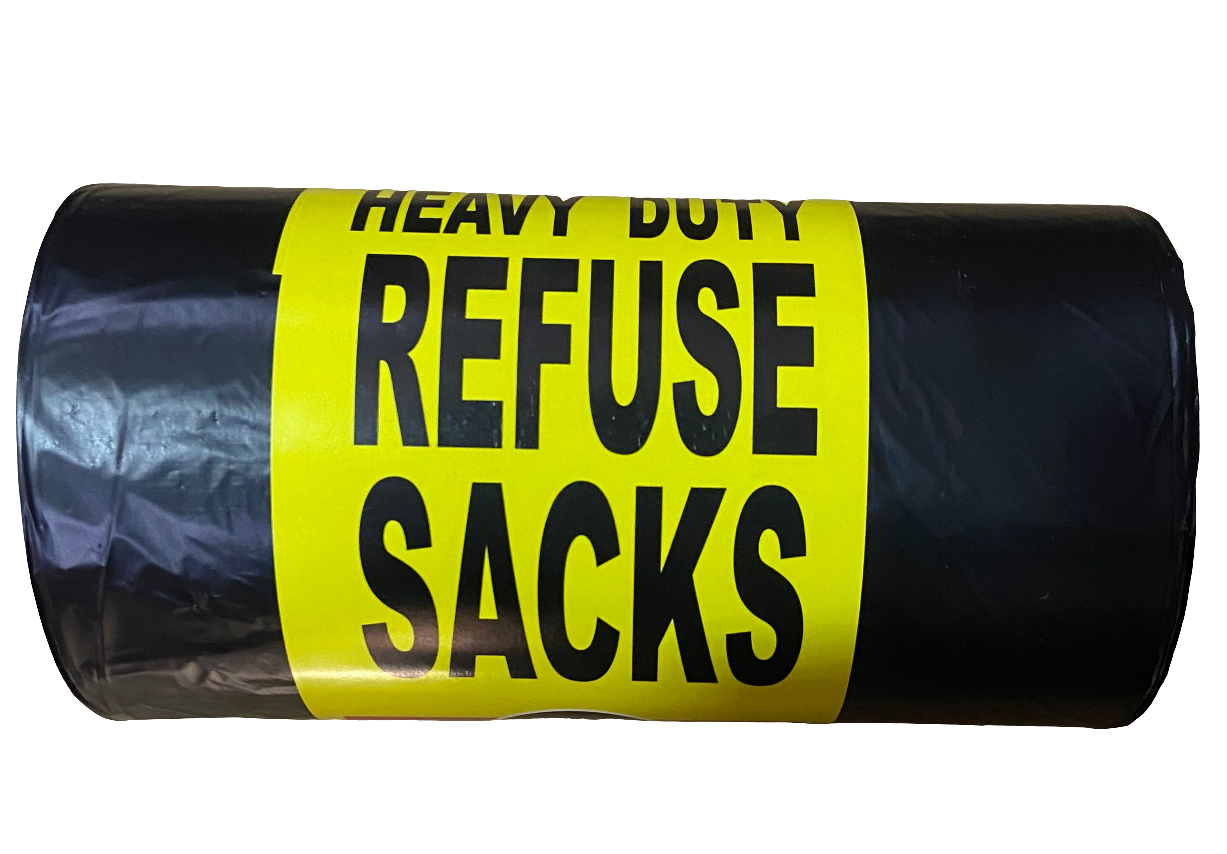 HEAVY DUTY REFUSE SACKS 70x90x40cm Roll of 50