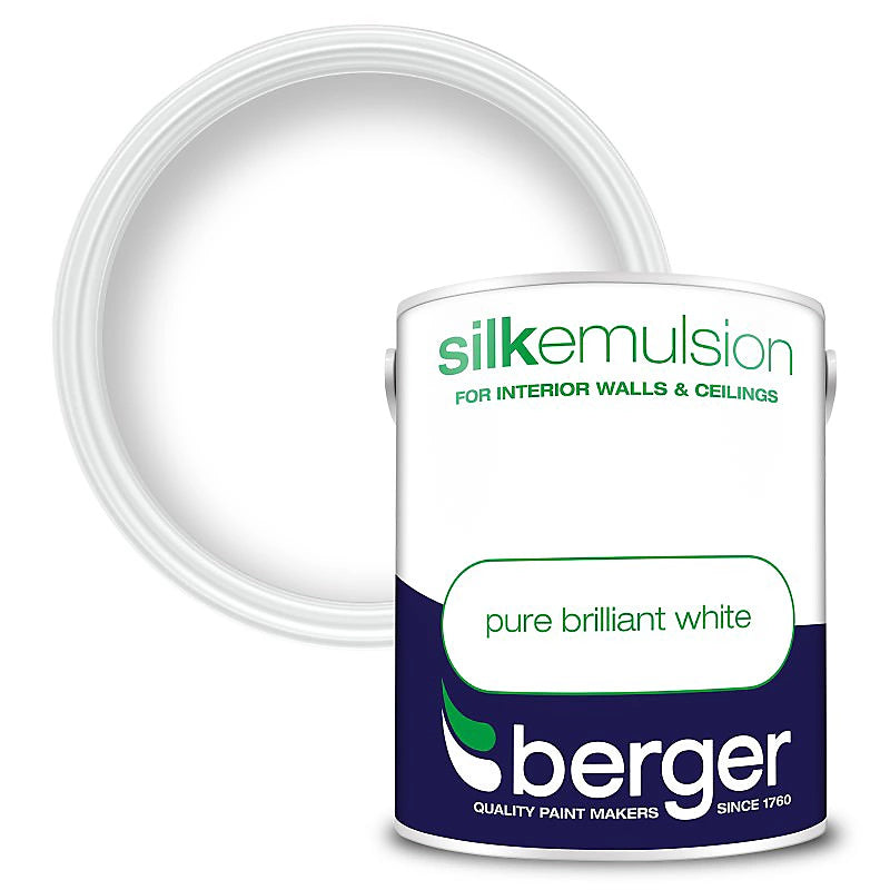 Peinture émulsion soyeuse Berger 5L Blanc