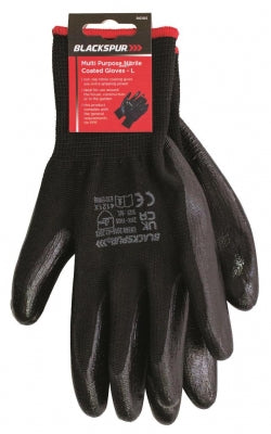 Size-L Blackspur multi purpose nitrile coated gloves