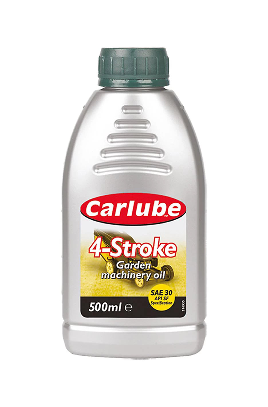 Traitement d'huile pour moteur de tondeuse à gazon et machines de jardin 4 temps Carlube 500 ml