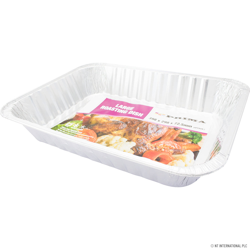 Améliorez votre cuisine avec un grand plat de rôtissage rectangulaire en aluminium – Parfait pour de délicieux rôtis