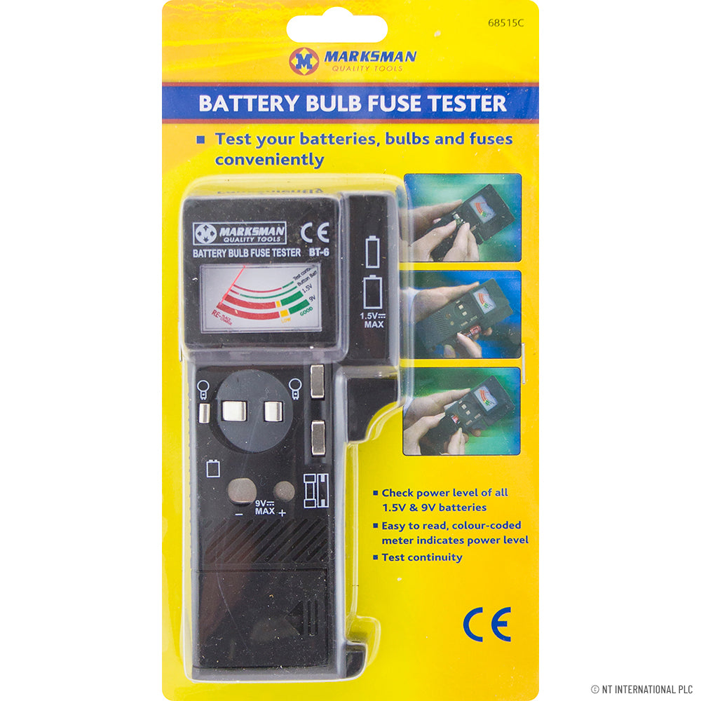 Testeur de piles, ampoules et fusibles 3 en 1