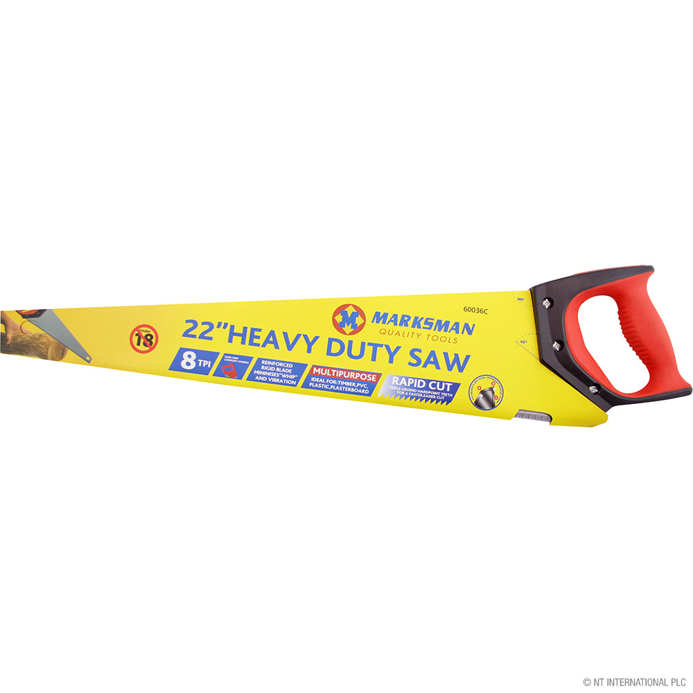 Scie de 55 cm ultra-robuste avec poignée souple – Coupe de précision pour les professionnels