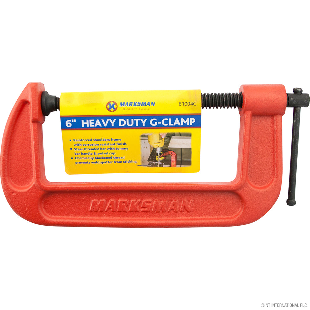 Serrage Robuste 6" de Qualité Supérieure de Couleur Rouge Éclatant - Solution de Serrage Robuste pour Vos Projets