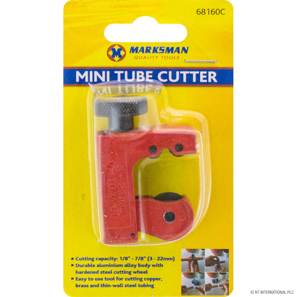 Coupe-tube miniature de précision (3-22cm) rouge éclatant - Compact et efficace