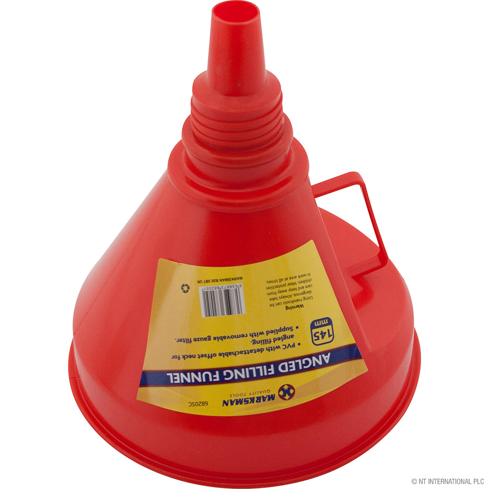 Entonnoir Combi polyvalent de 145 mm en Rouge Éclatant - Un Indispensable pour un Versement Efficace