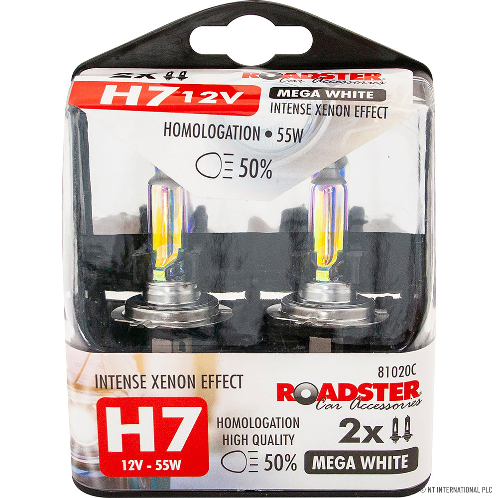 Kit Ampoules Phares Xénon H7 55W 12V – Amélioration des phares blanc moyen vif pour une visibilité accrue