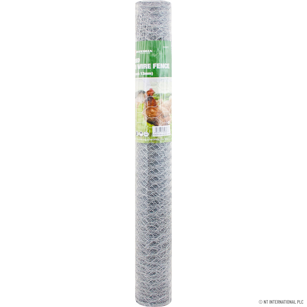 Grillage galvanisé 0,6x5m pour poulailler Maille 13mm H Clôture durable pour enclos de volaille