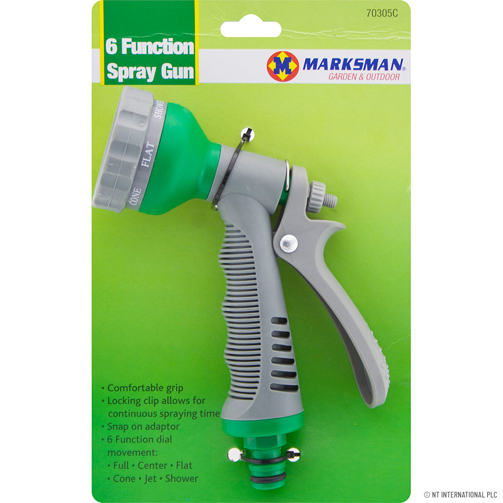 Pistolet d'arrosage 6 modes / fonctions polyvalent pour le jardin