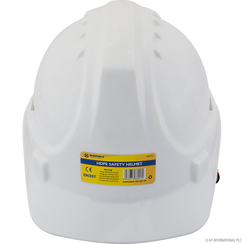 CASQUE DE SÉCURITÉ EN PEHD MARKSMAN BLANC