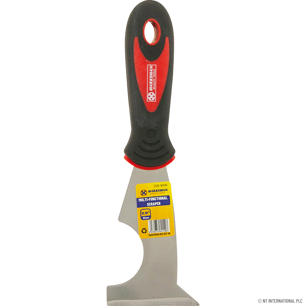 Spatule multi-fonctionnelle polyvalente de 2,5" rouge/noir éclatant - Un outil de cuisine essentiel !