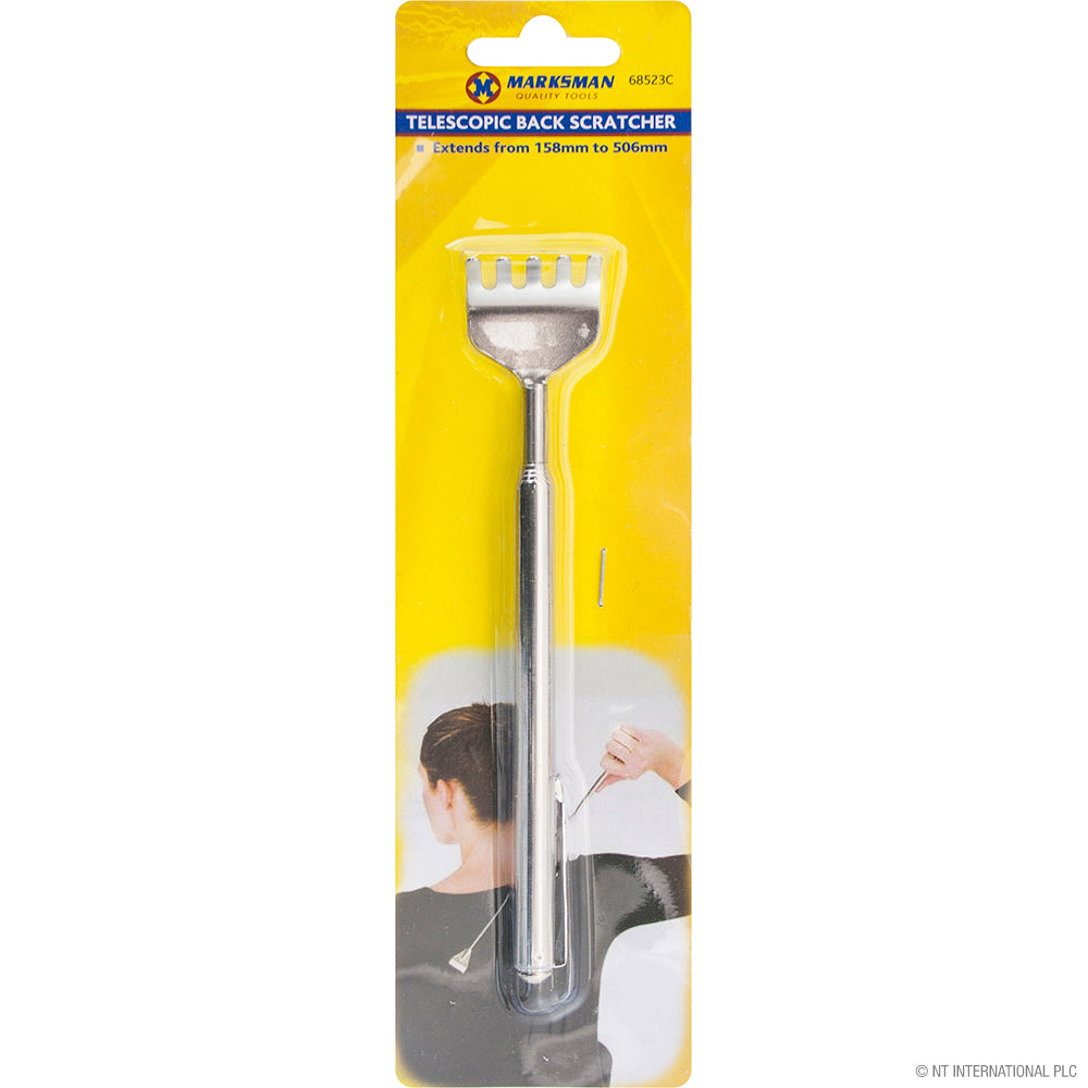 Grattoir dorsal télescopique extensible – Atteint de 158 à 506 mm pour un confort optimal