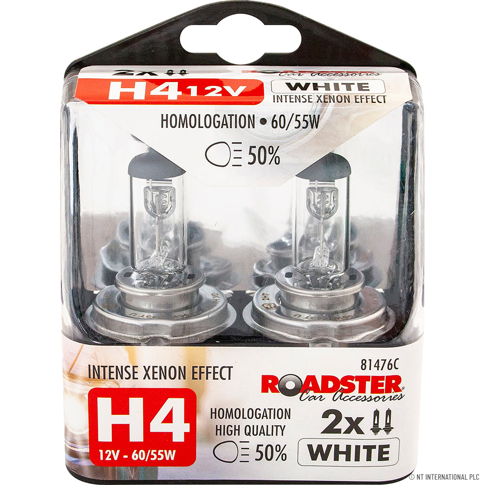 Ampoules de voiture halogènes H4 60/55W 12V - Remplacement de phares lumineux pour une visibilité accrue