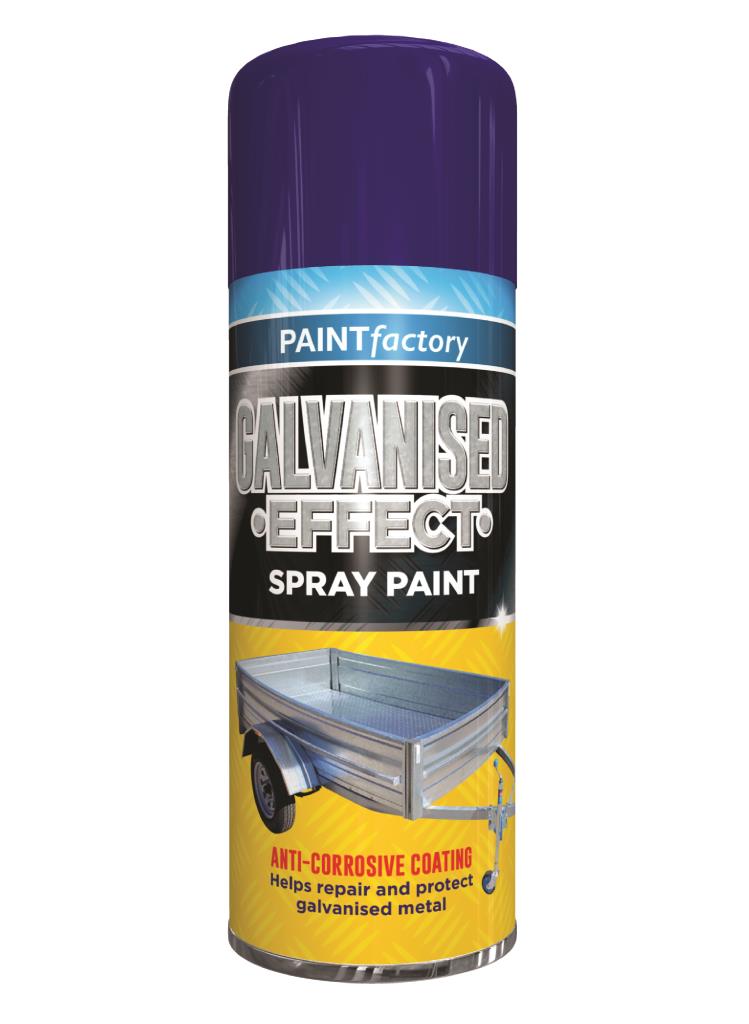 Peinture Effet Galvanisé PF de Qualité Supérieure 400ml - Revêtement Métallique Durable et Protecteur