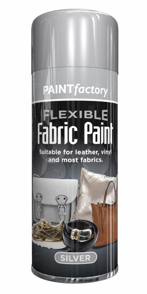 Peinture Aérosol Tissu Argentée 200ml Souple Vêtements
